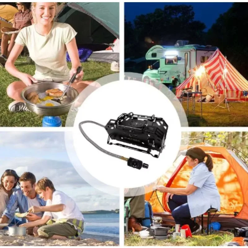 Легко носить с собой газовая плита для кемпинга уличная горелка сильный пожарный