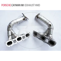 hmd exhaust manifold for porsche cayman 981 autos accesorios downpipe auto replacement parts engine