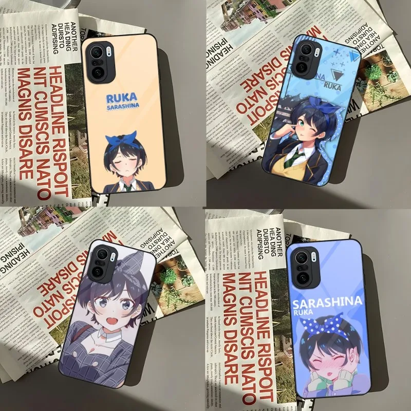 Чехол для телефона Ruka Sarashina Kanojo Okarishimasu для Xiaomi 13 10 10T 11i 11T Redmi Note 11 8 11S Pro Poco стеклянная задняя крышка