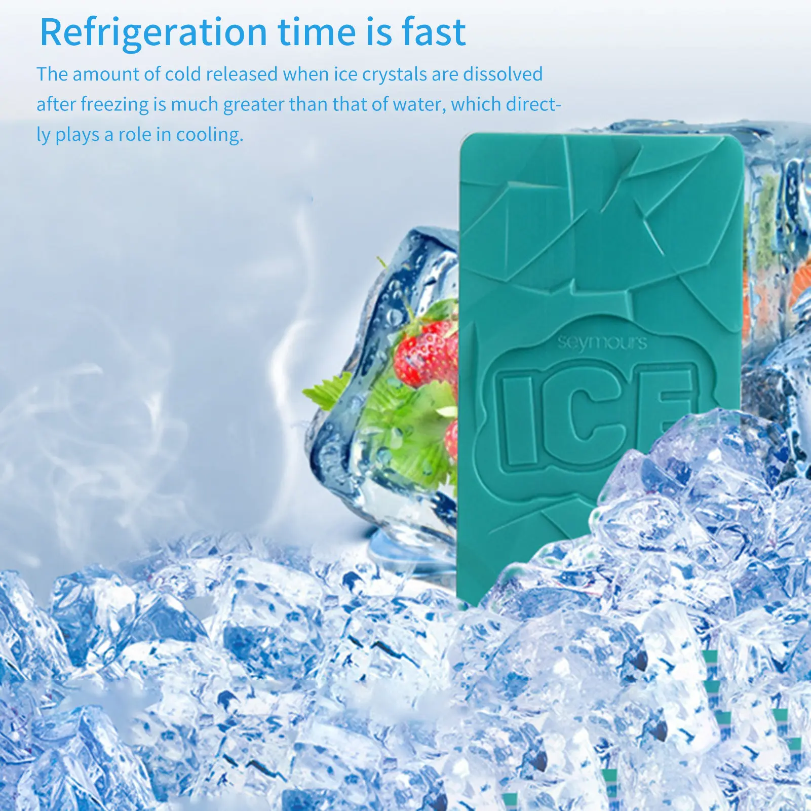 

Outdoor Travel Ice Brick Block Pack C ooler Milk Storage Reusable Fruit C ooler Box Stay Fresh Portable Lunch Ice Packs C oolers