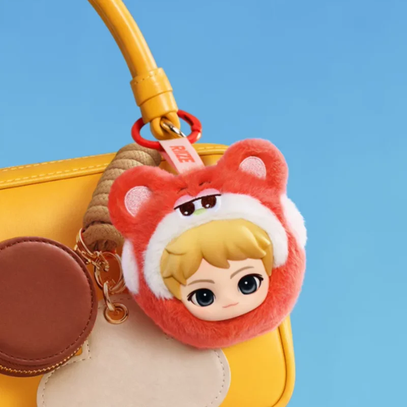 Фото POPMART Riize Fluffy Club Series Мини-сумочка-брелок, сюрприз-бокс, оригинальные игрушки, кукла, милая аниме-фигурка, украшения, подарок №4