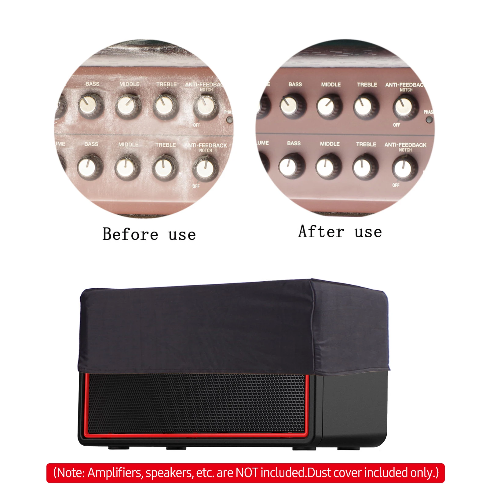 Пылезащитный чехол для усилителя гитары эластичный молочный Шелковый