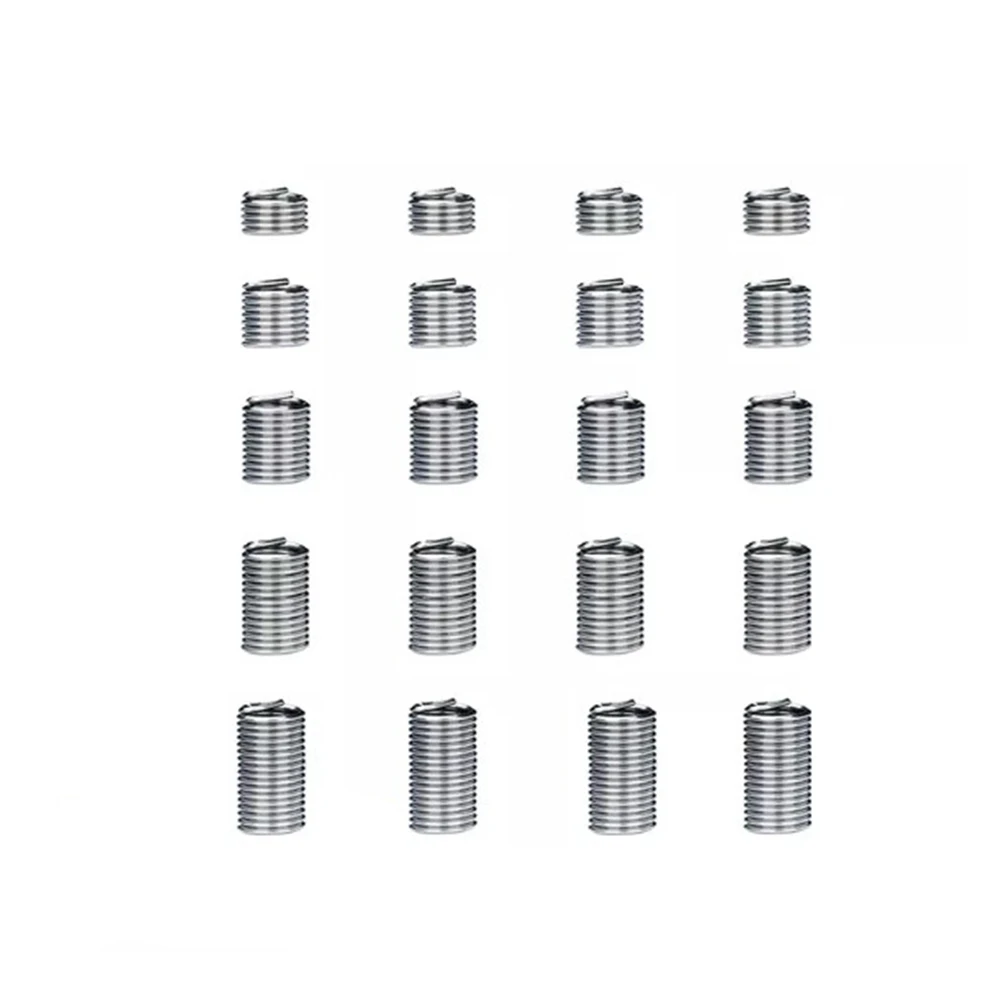 60 шт. M3-M12 304 комплект для ремонта проволочной резьбы винт спиральная проволока