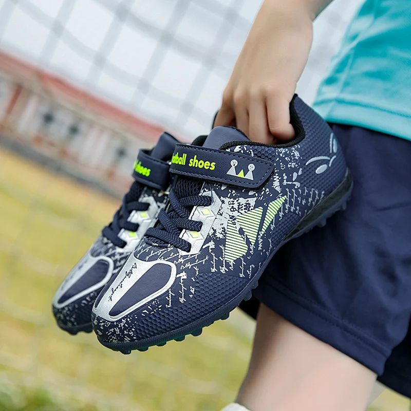 

Children And Youth Football Shoes Outdoor Training Non-slip Football Shoes Hot Sale Velcro Leisure And Entertainment Sports Shoe