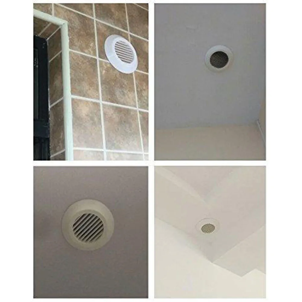 

Pipes Air Vent Grille Sloping blades Ventilation Exhaust Cover Ventilation Inlet Outlet Walls 1pc Ceiling Non-toxic