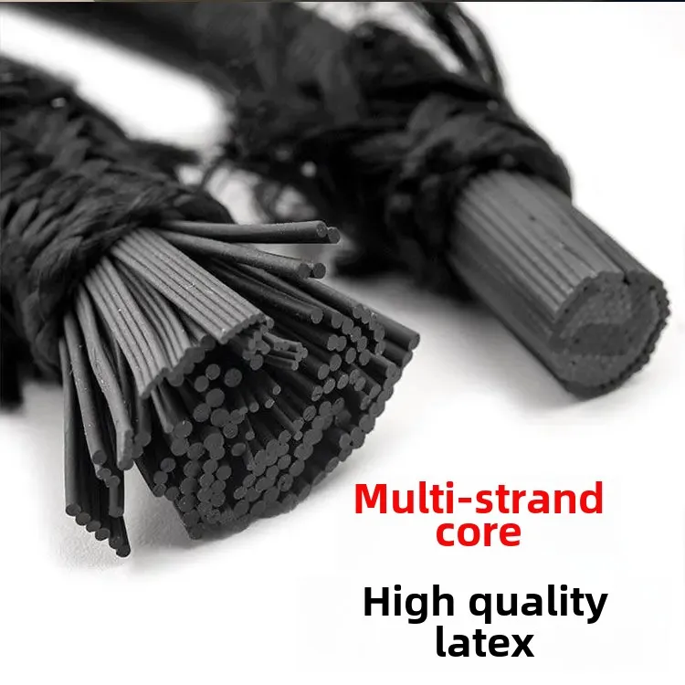 Эластичная лента круглая черная белая эластичная резиновая веревка толстая