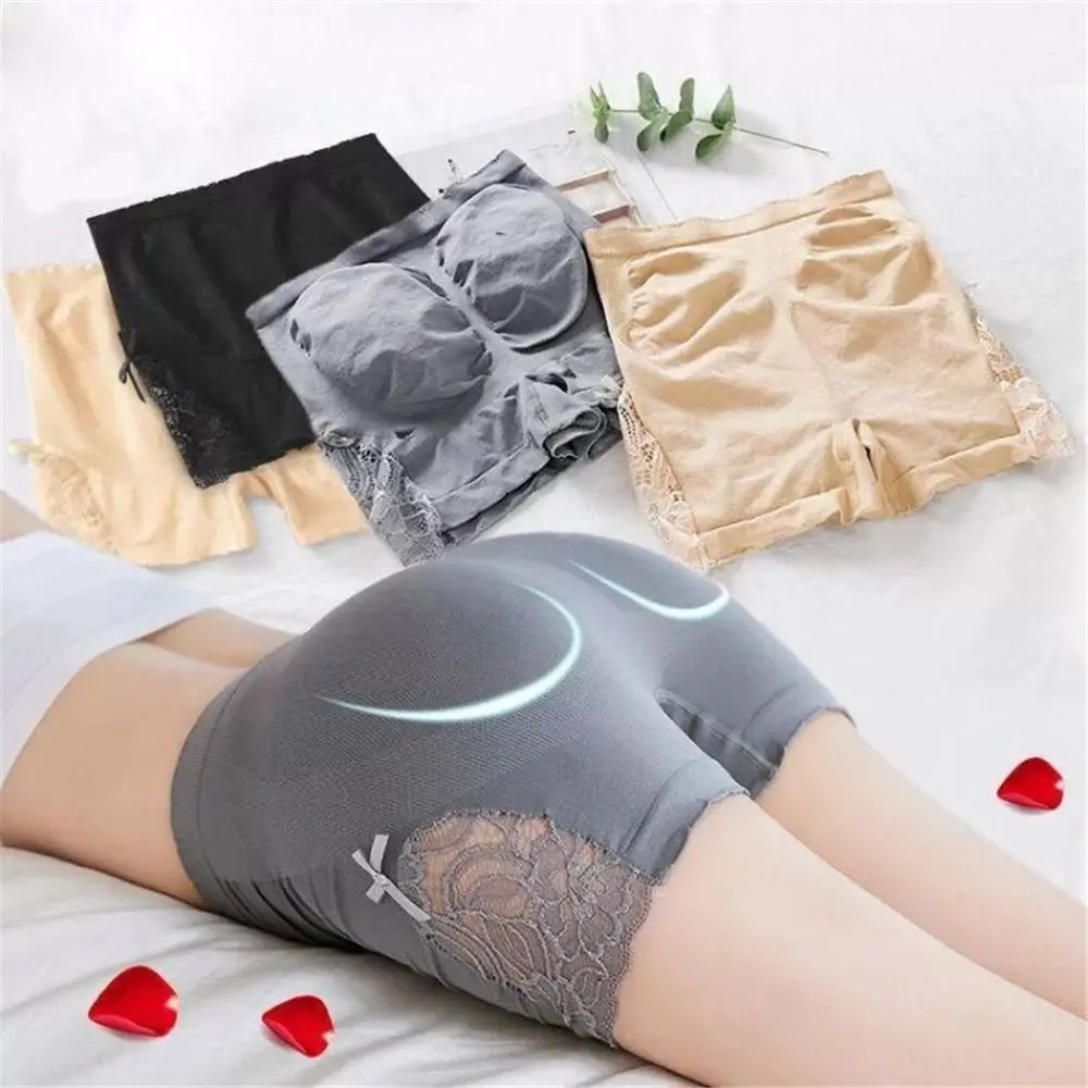 

Gift Boxer Briefs Outer Wear Anti-glare Safety Pants Ladies Lace Leggings Breathable Belly Panties