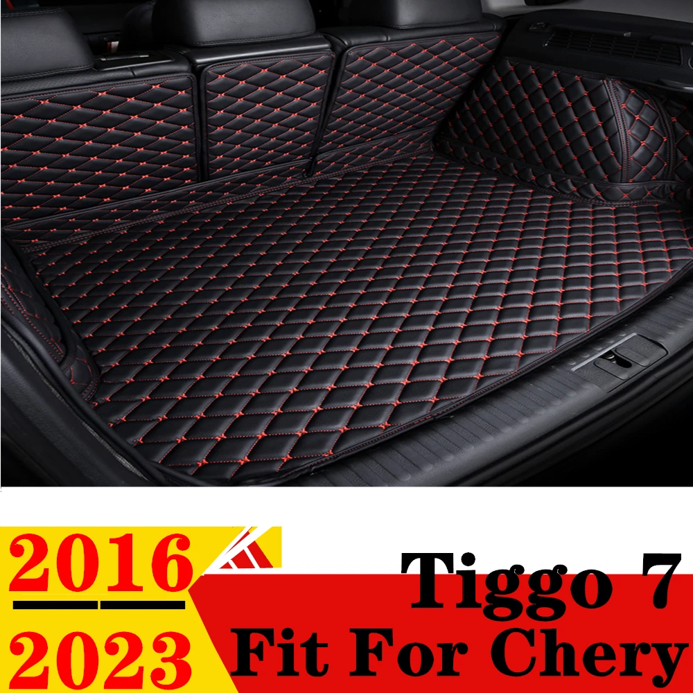 

Car Trunk Mat For Chery Tiggo 7 2016 17-23 All Weather XPE Custom FIT Rear Cargo Cover Carpet Liner Tail Parts Boot Luggage Pad