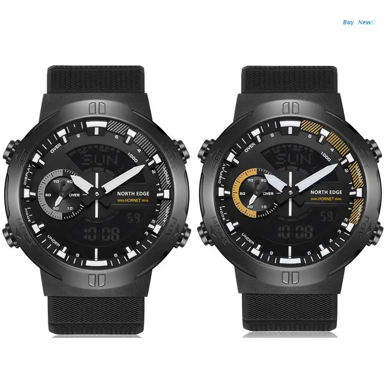 

HORNET Sports Watch Stopwatch Countdown Alarm World Time Waterproof Wristwatch