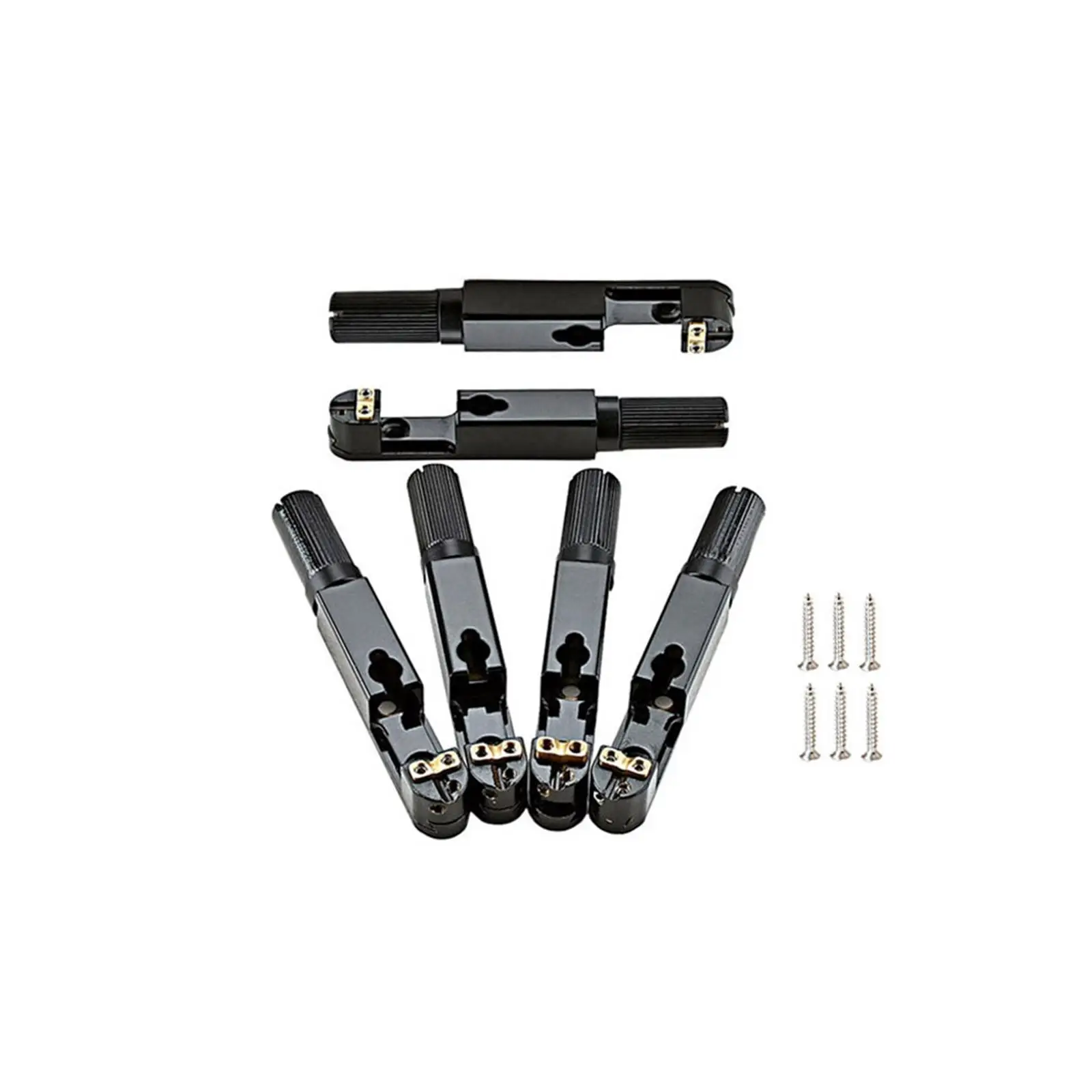 

Metal 6 Strings Saddle headlesss Guitar Bridge with Nut Portable Durable saddle for headlesss Guitar Musical Instrument Accs