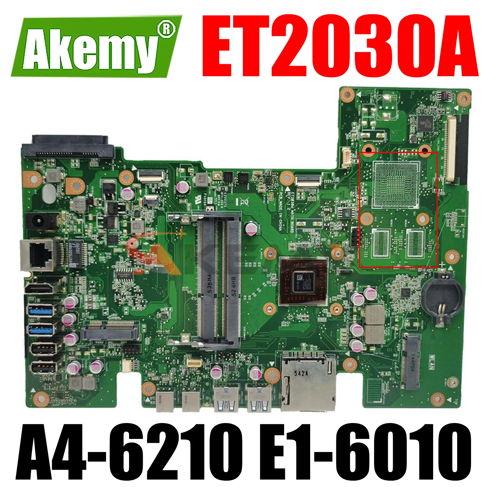 

ET2030A Motherboard with A4-6210 E1-6010 CPU UMA All-in-one Mainboard for ASUS ET2030A Desktop Motherboard