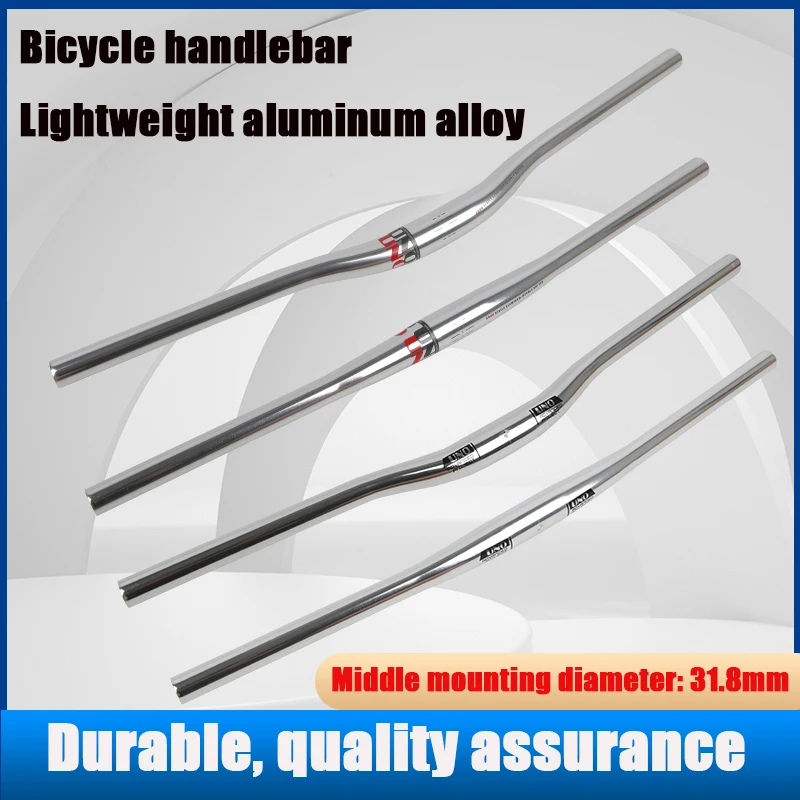 UNO MTB Bicycle Handlebar Bike Handle bar Silver Handlebar 31.8MM 640/680/720/740/760mm Handlebar Bicycle Bent Flat Bycicle Part