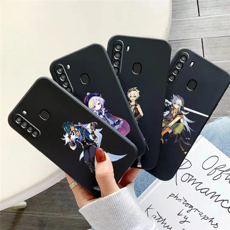 

Genshin Impact Project Game Phone Case For Samsung Galaxy A01 A02 A10 A10S A20 A31 A22 4G 5G Funda Liquid Silicon Back Soft