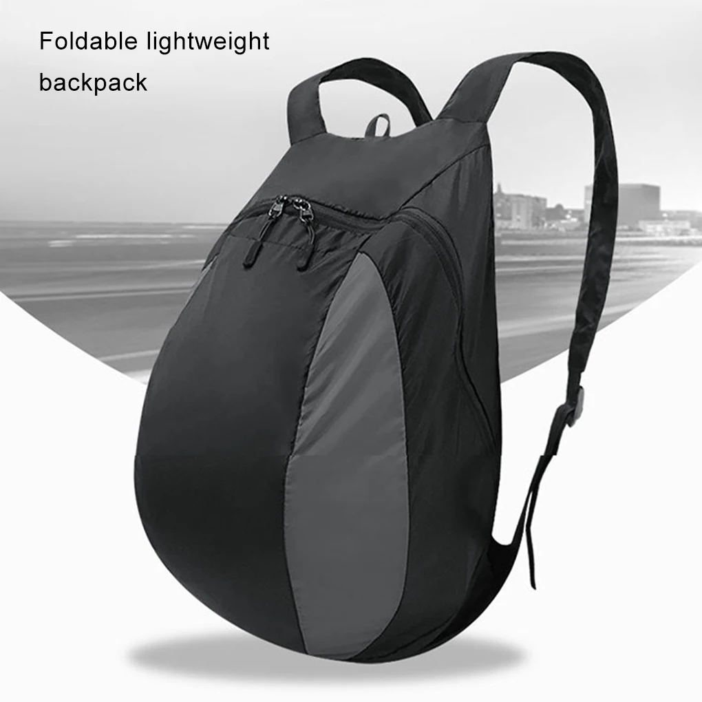 

Black Exquisite Craft Motorcycle Backpack Fine Stitching And No Loose Thread Helmet Bag Outdoor