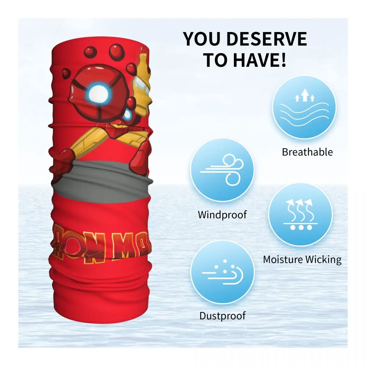 Посмотрите бандана гетры с принтом мотоциклетный клуб шарф Marvel Iron Man Балаклава