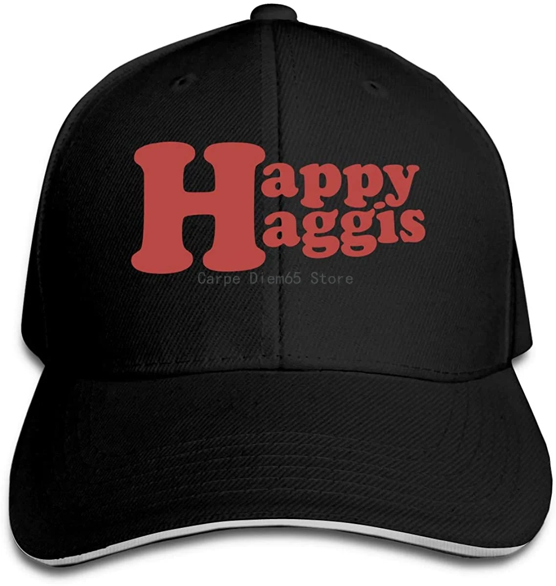 

Happy Haggis Trucker Baseball Cap Adjustable Peaked Sandwich Hat