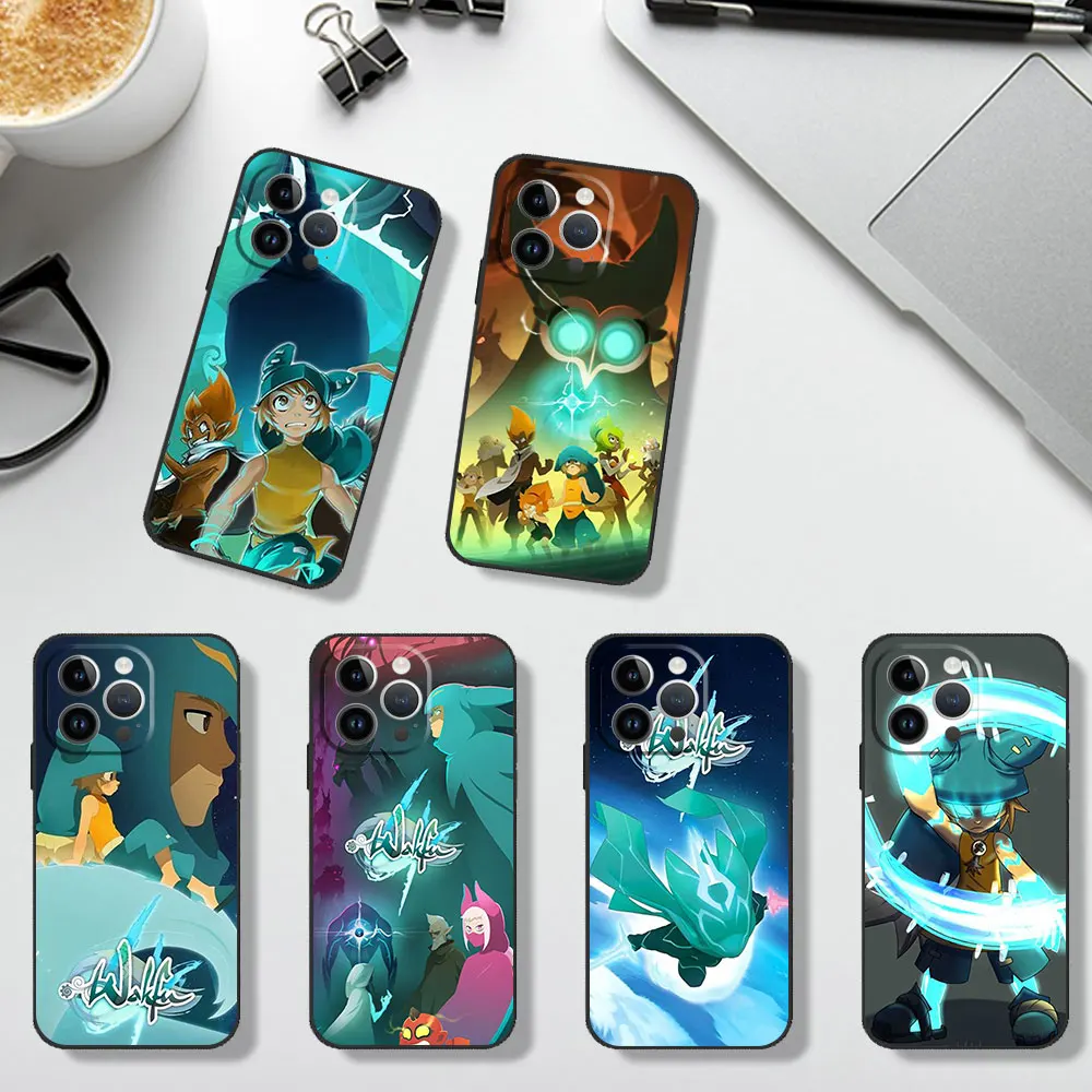 Чехол для телефона W-Wakfu Game Samsung A03 A04 A05 S A13 A14 A22 A34 A53 4G 5G S22 S23 ULTRA Черный мягкий