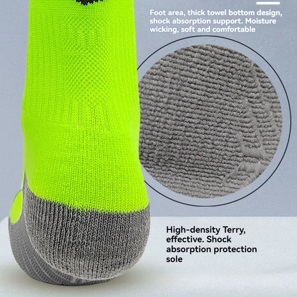 Футбольные носки до колена унисекс полиэстер дышащие спортивные и повседневные