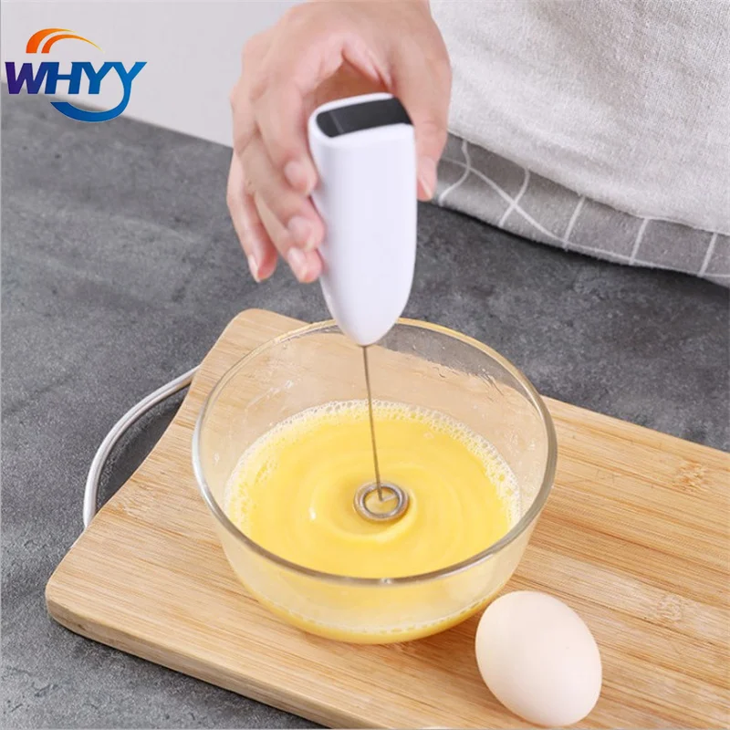 WHYY Electric Milk Whisk Kitchen Foaming Drink Cappuccino Creamer Whisk Frothy Blend Whisker Coffee  Kitchen Accessories