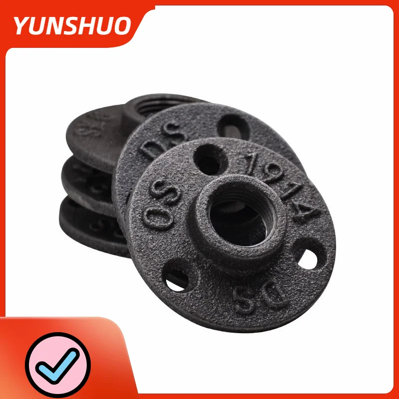 1 шт. фитинги для труб из железа или алюминиевого сплава, настенное крепление, напольные антикварные фланцы DN15 DN20, металлический инструмент, чугунные фланцы