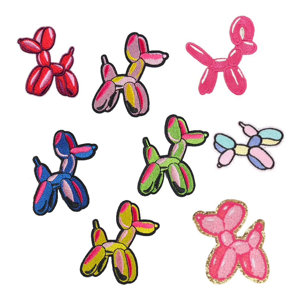 Мультяшная Милая нашивка с изображением воздушного шара и собаки для детского