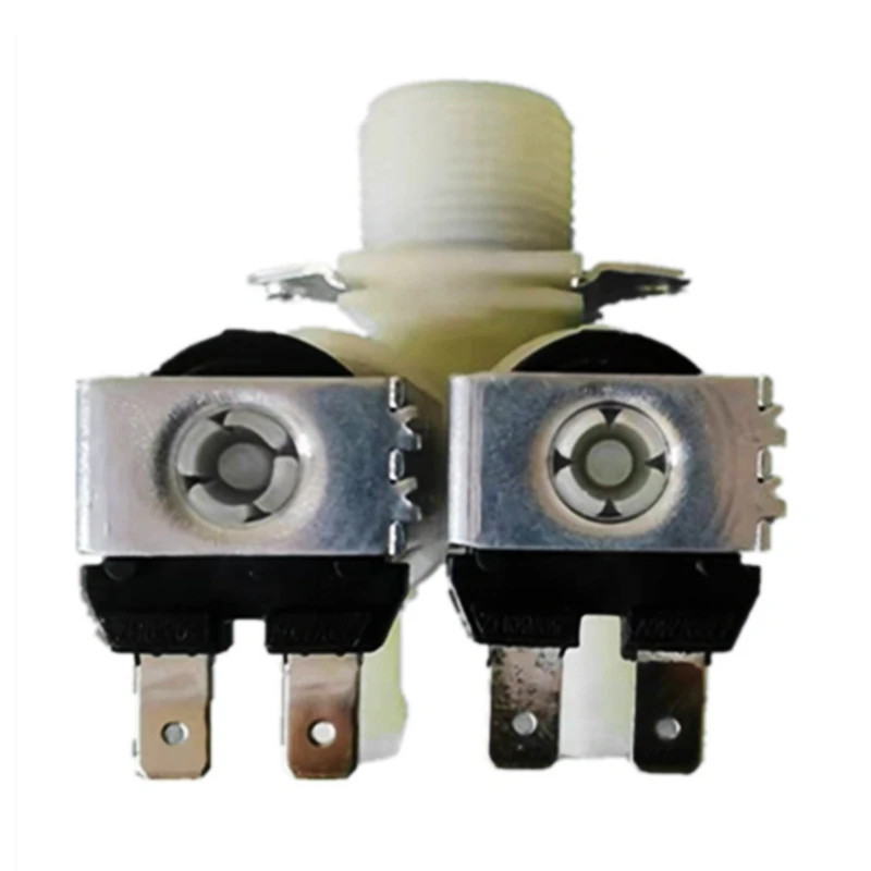 

110V/220V/12V/24V One-In Two-Out Normally Closed Water Inlet Solenoid Valves Flow Vlave for Washing Machine Purifier