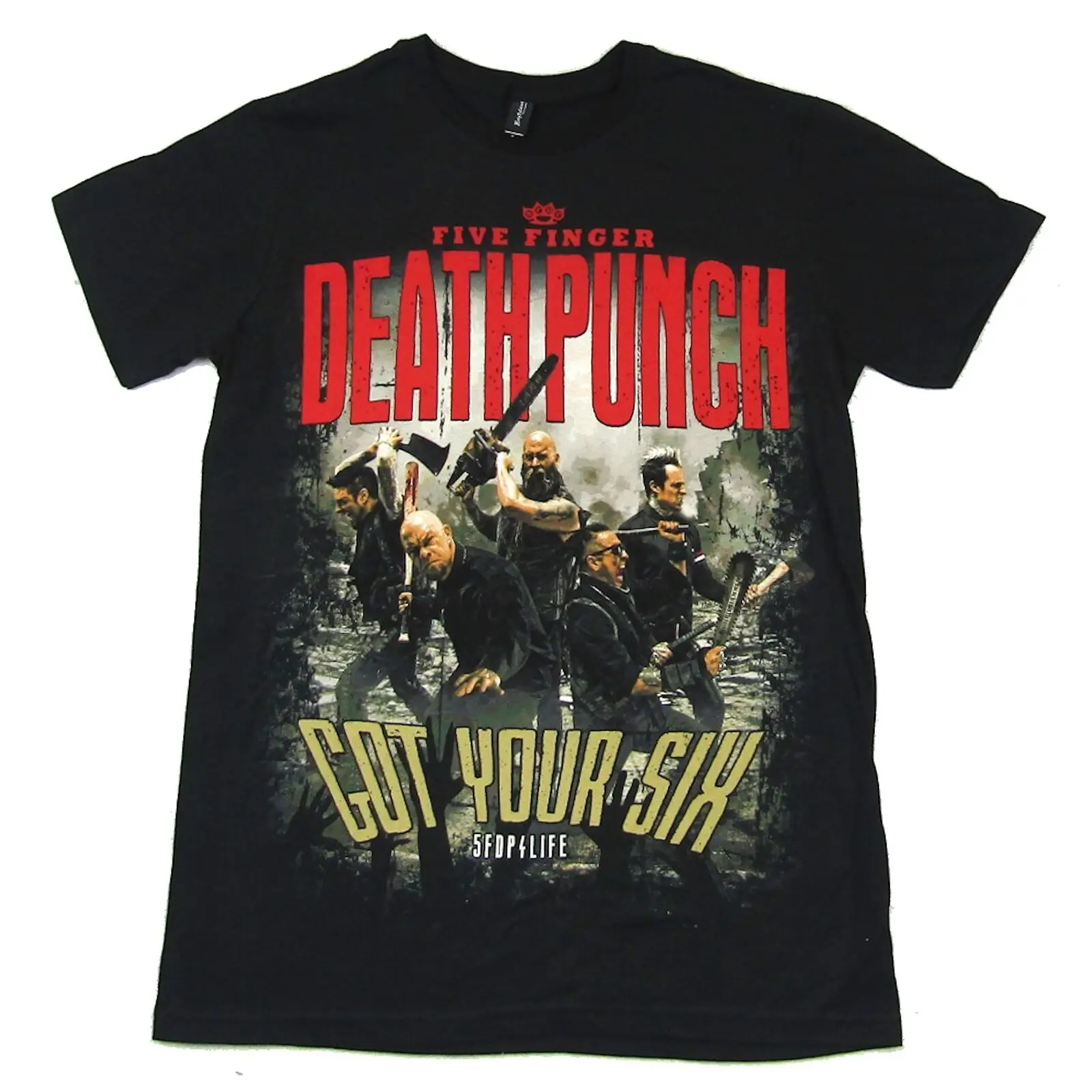 

Five Finger Death Punch Zombie Killing Got Your Six Black T Shirt New