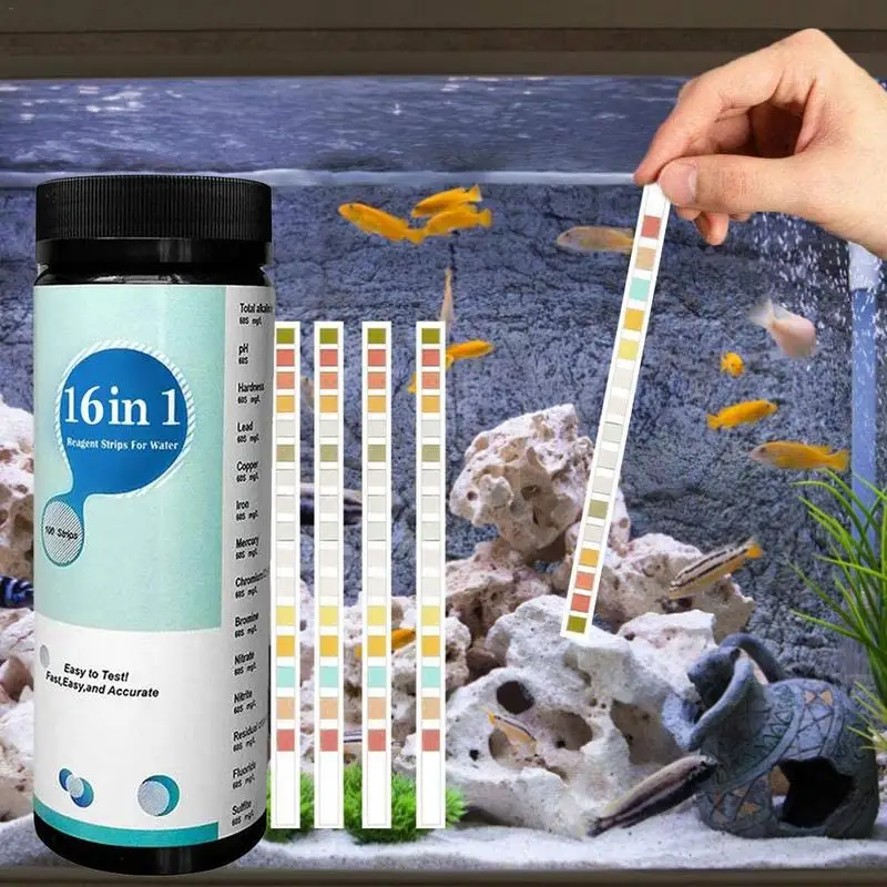 In 1 Pool Spa Test Strips Swimming Pool Water Quality Testing Strips Drinking Water Test Paper For Pond Hot Tub Aquarium images - 6