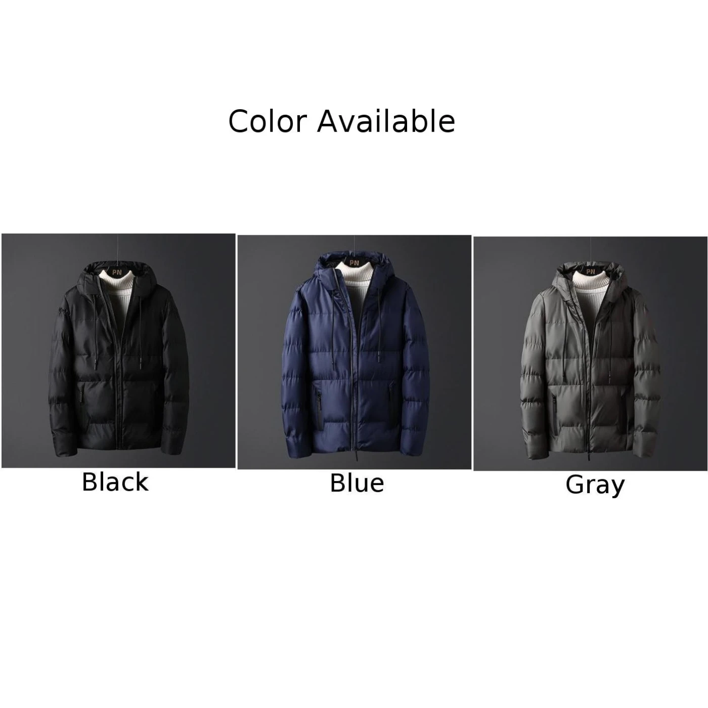Winter Men Warm Duck Down Jacket Ski Snow Thick Hooded Puffer Coat Parka Quilted Classic Windproof Pocket Parka
