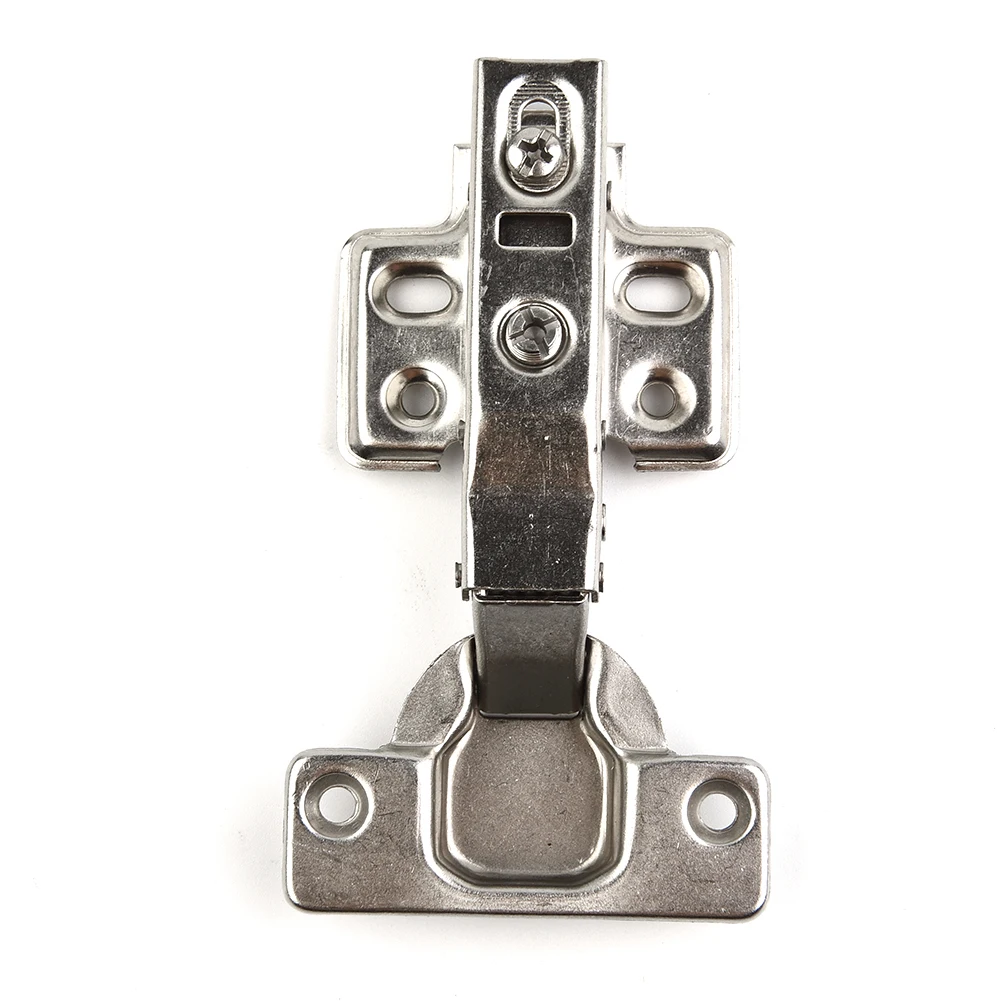 

10pcs Soft Close Full Overlay Cupboard Cabinet Hydraulic Door Hinge Plates With Screws Closing For 18mm Cabinets Home Hardware