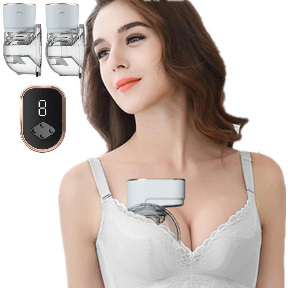 Portable Double Electric Breast Pump Baby Accessories LED Display USB Rechargable Hands-Free Wearable Milk Extractor BPA Free