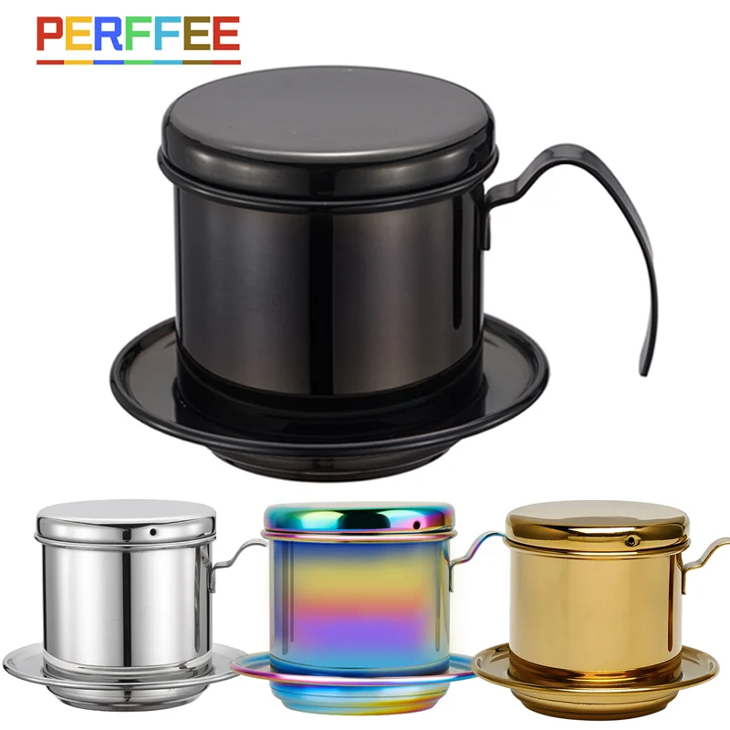 Stainless Steel Vietnamese Coffee Drip Filter Cup Portable T