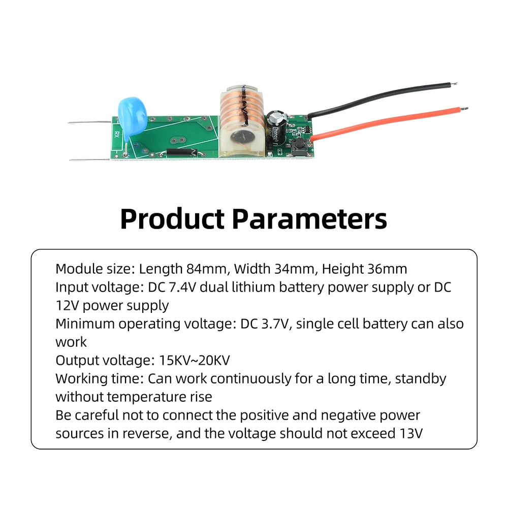 DC 3.7V к 3KV 5KV 15KV 20KV модуль преобразователя подъема дуги импульса фермы насекомых лова подъема доски для лаборатории DIY (art.: 3920dd29edc93) - 3920dd29edc93
