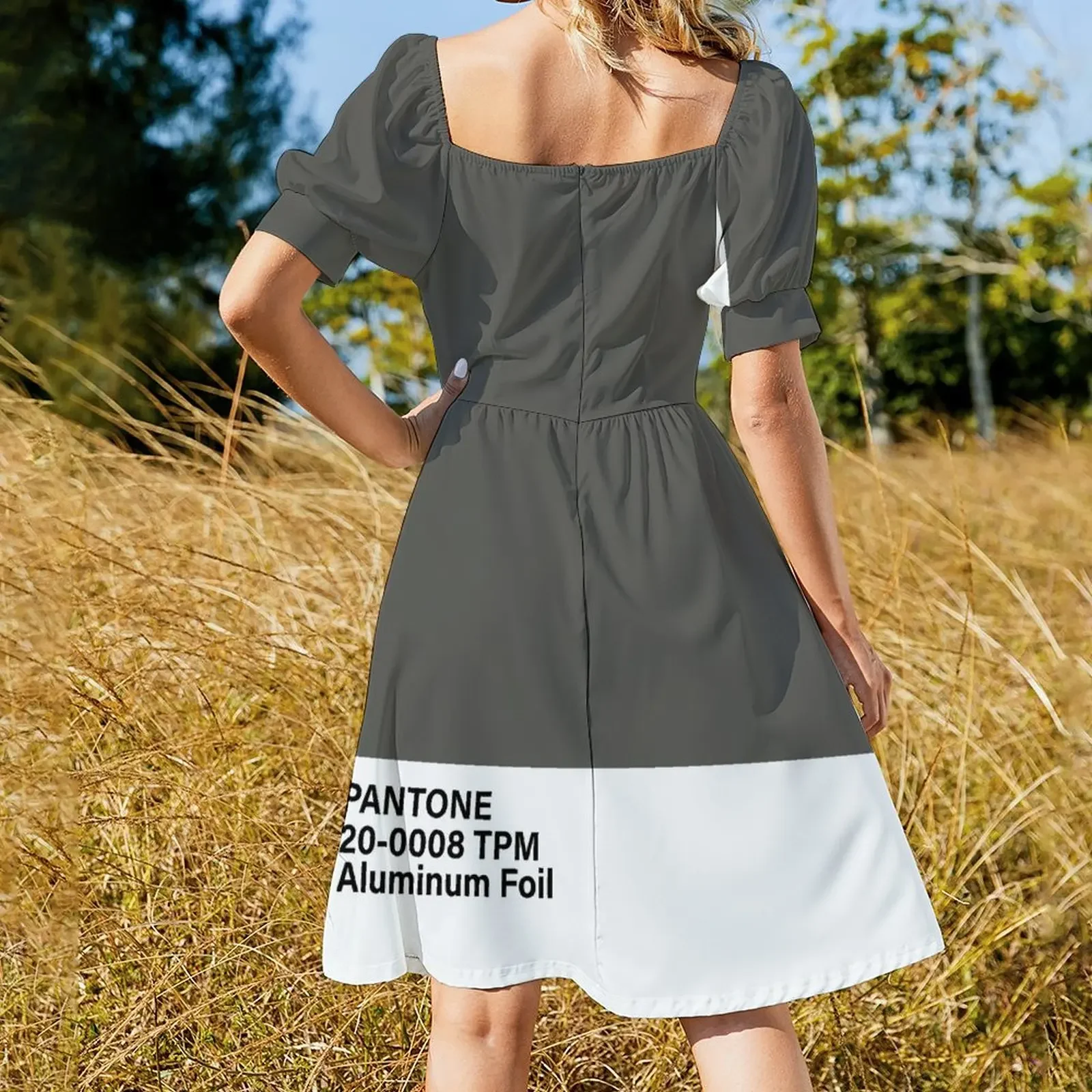 Pantone 20-0008 TPM Платье без рукавов из алюминиевой фольги роскошное вечернее платье