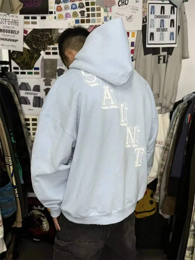 Толстовка 24ss в стиле Св. Майкла с надписью Angel