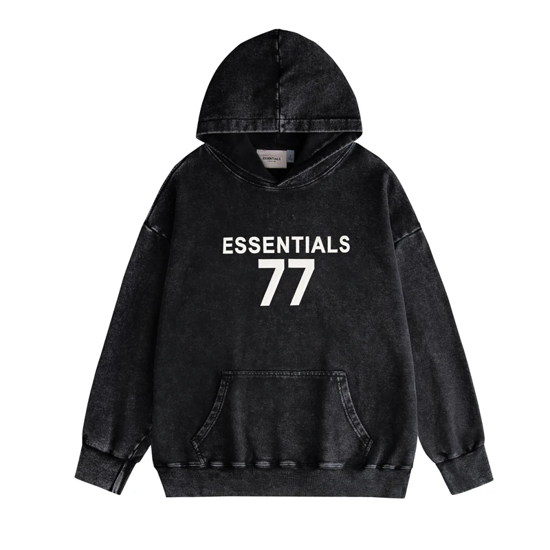 

2023 Winter Essentials Washed Do Old Pullover Hoodie Sweatshirt Men Women High Quality Hooded Hoody