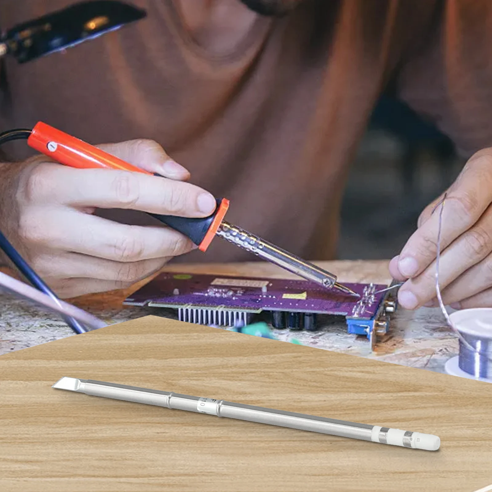 Экологичное жало сварочного паяльника. Бессвинцовый T12 K J длина 139 мм ручные