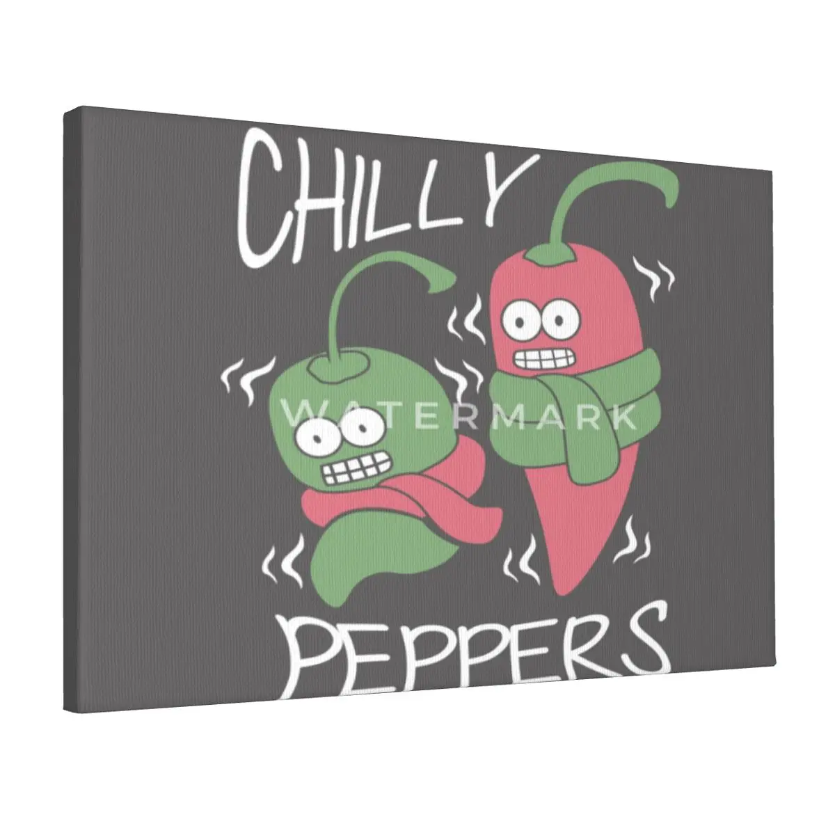

Chilly-peppers-cool-peppers-gift-idea Canvas Frameless Painting Holiday Living Room Holiday Humidity Multi-Style