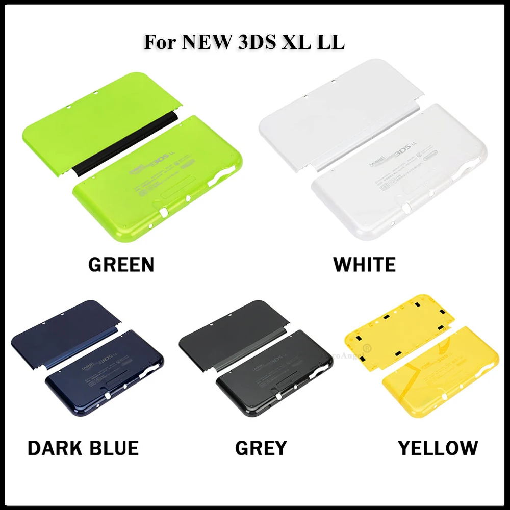 

New Hard Protector Cover Replacement Top & Bottom Housing Shell Faceplate Cover for Nintendo New 3DS XL LL Game Accessories