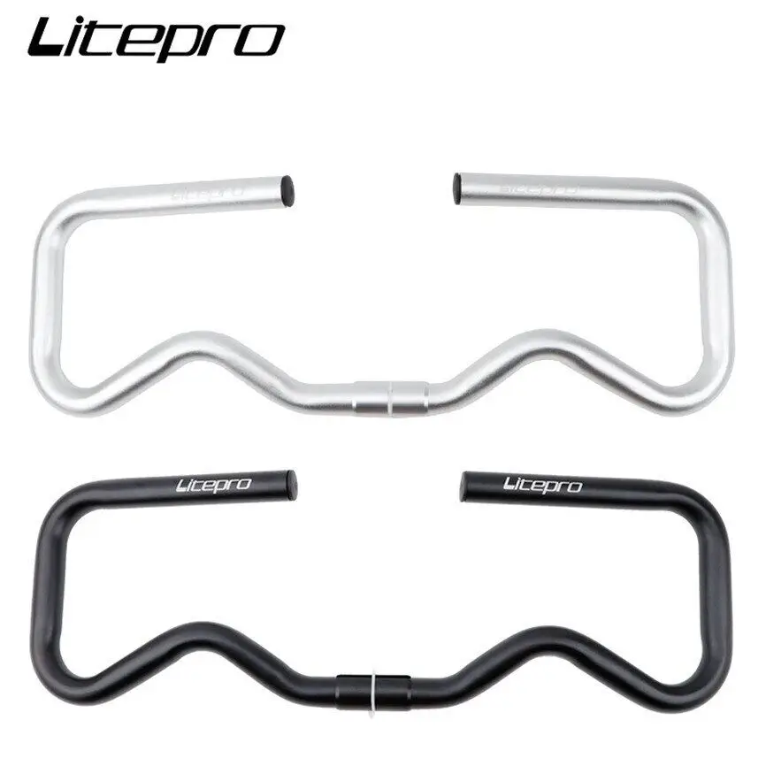 

Складной велосипед Litepro 412 BMX, ручка из сплава 160 мм P, изогнутая планка 25,4*490 мм, руль 377 г для велосипеда Brompton