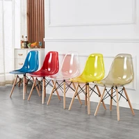 wuli chair modern minimalist celebrity chair office leisure nordic transparent home dining chair negotiation desk chair