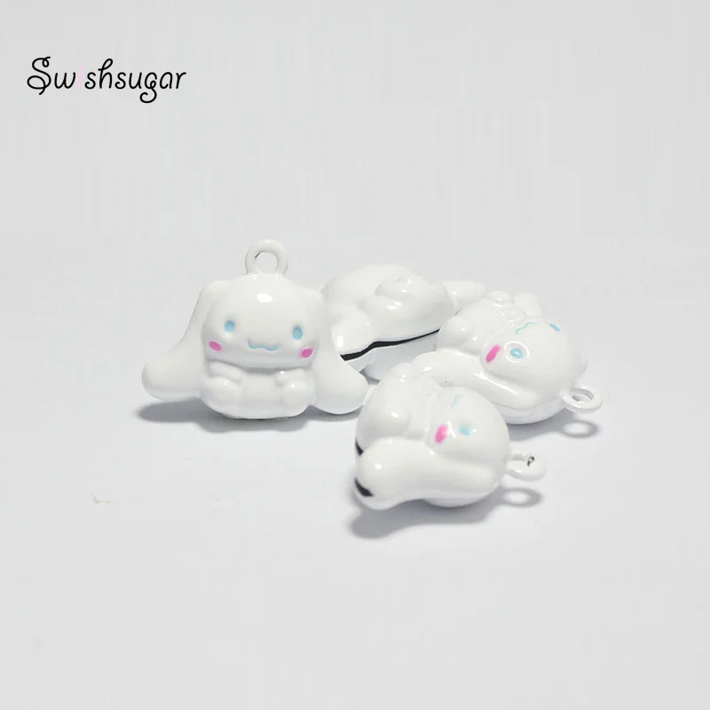 Cartoon Long Ears Dogs Animal Bell Charms Fit Festival Holiday Dog Cat Necklace Jewelry Findings Decoration