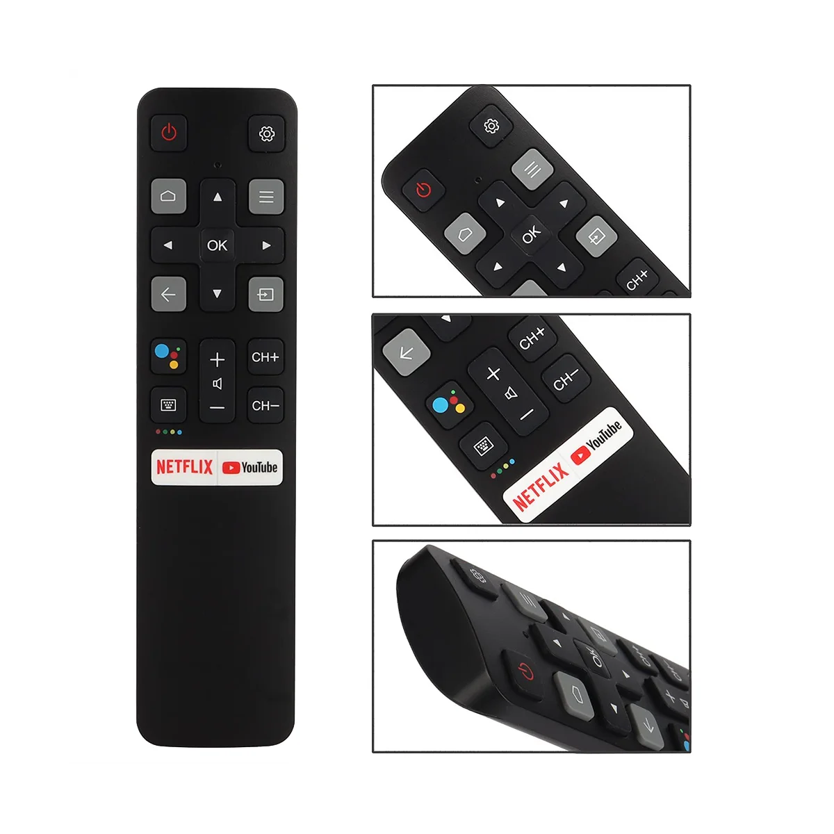 

Голосовой пульт дистанционного управления RC802V FNR1 для TCL Android 4K UHD Smart TV 65P8S 65P8 55P8S 55P8 49P30FS 55EP680 49S6800