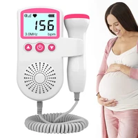 Fetal Doppler Heartbeat Detector Baby for heart beat monitor LCD backlight Pulse Meter No Radiation Stethoscope
