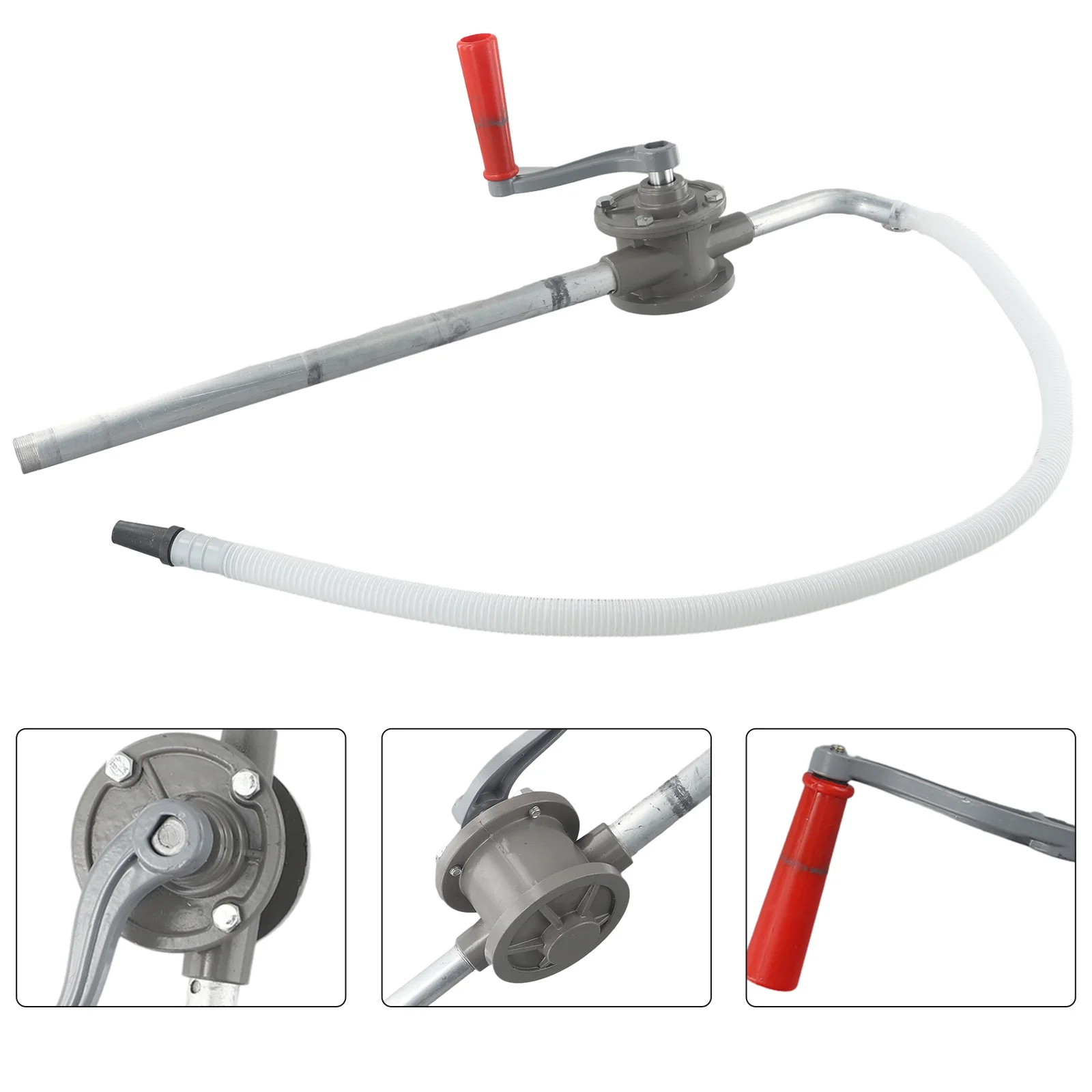 Vloeibare Olie Over Episode Pomp Diesel Vat Ручная рукоятка Алюминиевый сифон Zuig Stookolie Pompen Voor Auto