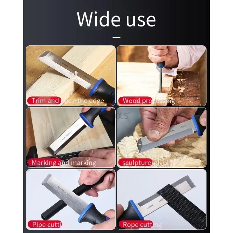 Деревообрабатывающее долото под прямым углом многофункциональное плоское с