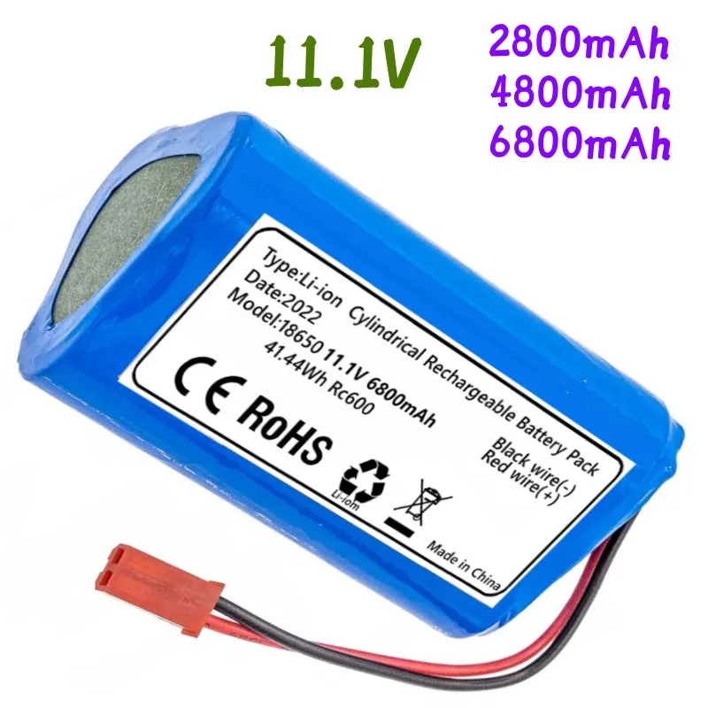 

11.1V 2800mAh/4800mAh/6800mAh Battery for Ecovacs Ilife V1 V3 X3 V3 V5 X5 V5S CW310 CEN250 Robot Vacuum Cleaner Battery