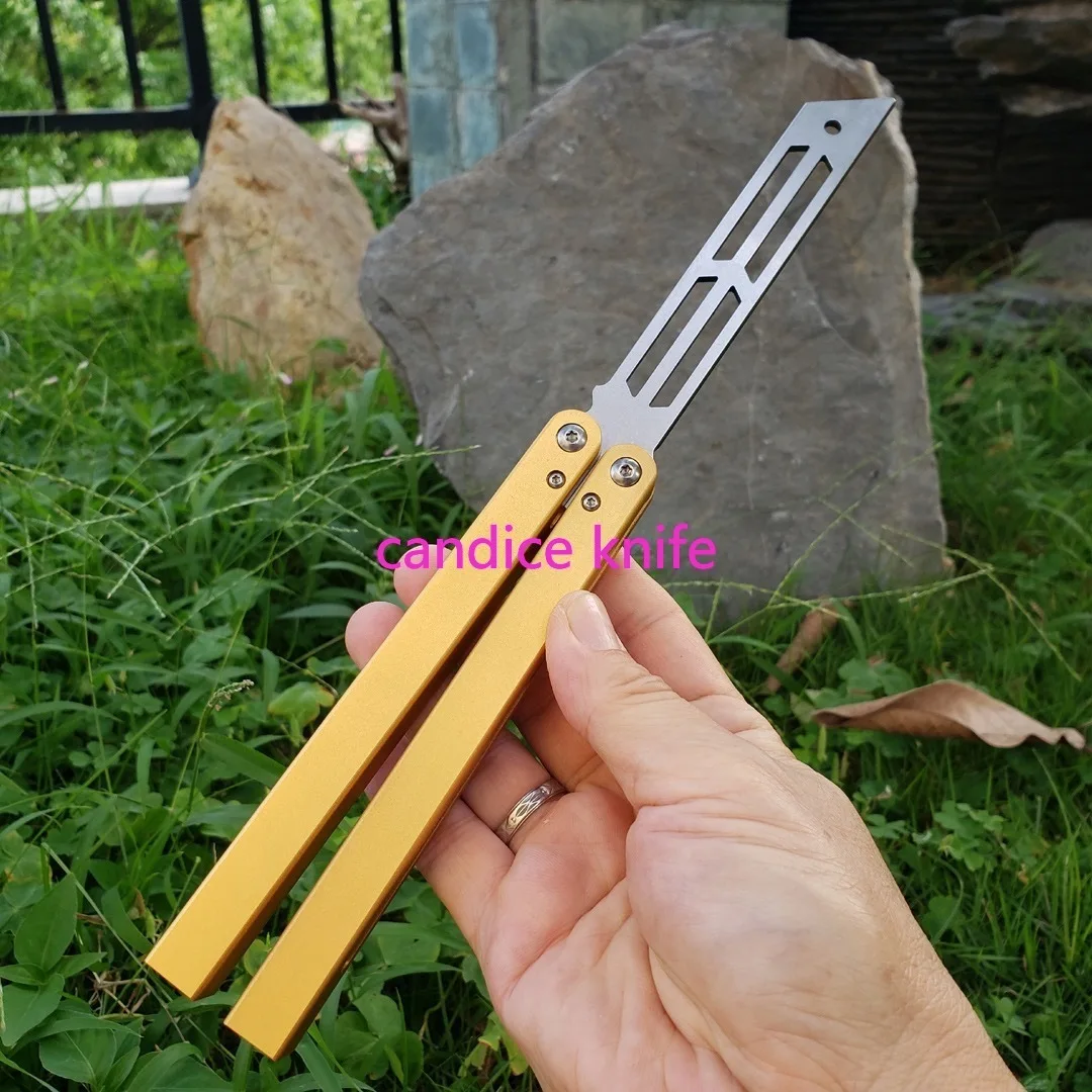 TheOne кальмар Бабочка нож для тренера Triton 440 лезвие канал алюминиевая ручка втулка