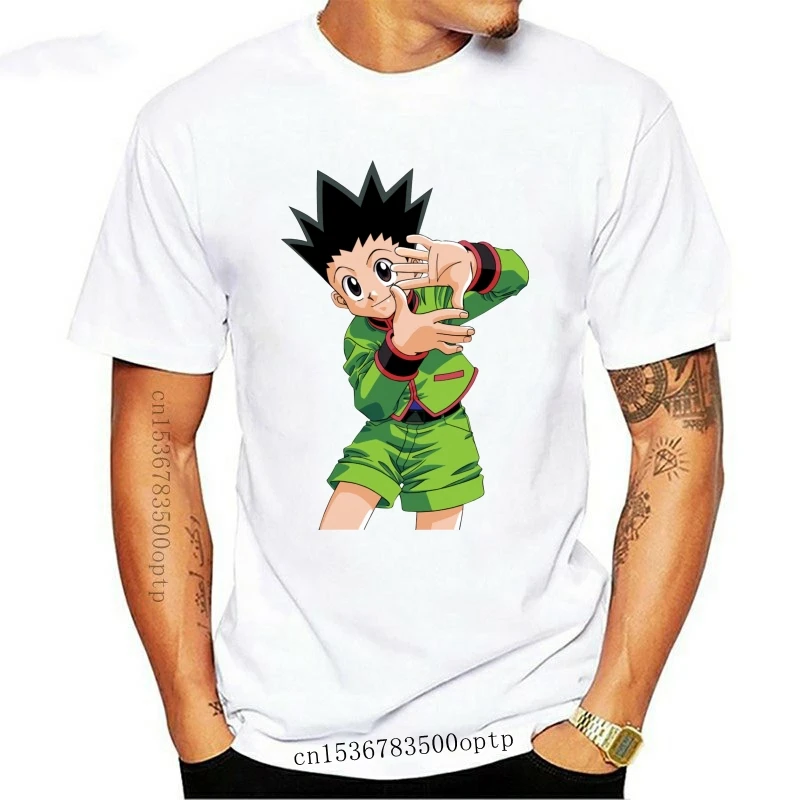 

Модная новая белая хлопковая Мужская футболка Hunter X Hunter Gon Freecss с логотипом манга из аниме криминальной фантастики LBGT Хорватия