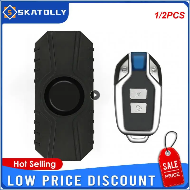 

1/2PCS Intelligent Wireless Anti-theft Motorcycle Alarm With Remote Waterproof Anti-theft Alarm Vibration